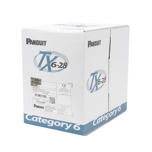 PANDUIT PUD6C2804BU-CE Bobina de Cable UTP 305 m. de Cobre TX6-28®, Azul, Categoría 6, Diámetro Reducido (28 AWG), CM/LSZH, de 4 pares