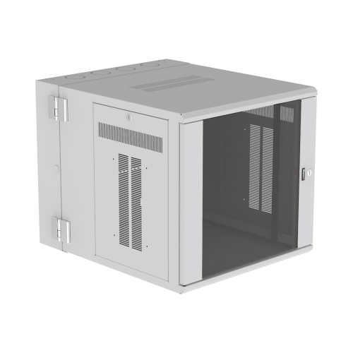 PANDUIT PZWMC1230WH Gabinete PanZone de Montaje en Pared, de 19in, Puerta con Ventana de Seguridad, 12 UR, 762mm de Profundidad, Color Blanco