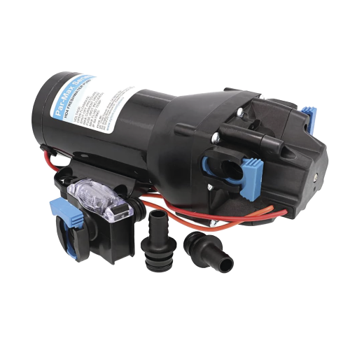 JABSCO Q402J-115S-3A Bomba controlada por presión Par Max HD 4′ a 24 Vca, alta presión 40 psi 15 lpm, 4 gpm