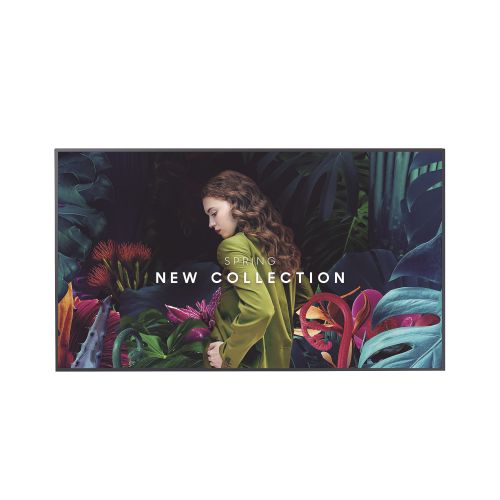 SAMSUNG ELECTRONICS QB50C Pantalla Profesional LED de 50″, UHD 4K (3840x2160p), Entradas de Video HDM, Bocinas Integradas de 10 W. Compatible VESA