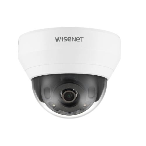 Hanwha Techwin Wisenet QND-6022R Cámara IP Tipo Domo Interior 2 Megapíxel, Lente 4mm, IR 20M, WDR 120db, H.265 & WiseStream, Micrófono Interconstruido