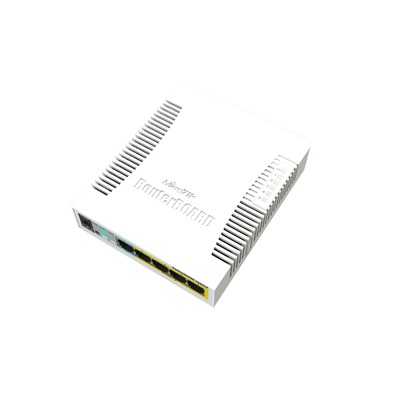 MIKROTIK RB260GSP (RB260GSP) Switch Mikrotik 5 puertos PoE (Pasivo) (1in/4out) Gigabit Ethernet y 1 SFP