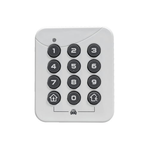 M2M SERVICES RE652 ALULA – PINPad Estación de Armado Local, Alimentación por Batería, Instalación Sin Herramientas, Desarmado seguro de 4 a 10 dígitos, Armado de 1 Botón