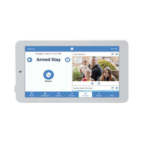M2M SERVICES RE667XPRO ALULA – Touchpad Slimline para Panel ALULA, Pantalla 7» Android, Control Local de Seguridad, Montaje en Pared y Escritorio, Wi-Fi Cifrada, Batería de Respaldo