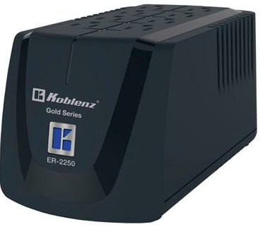 Regulador KOBLENZ ER-2250 – 6, Negro, Hogar Y Oficina, 2250 VA, 1000 W