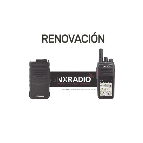 NXRADIO RENOVACIONNXRADIOTERMINAL Renovacion de Servicio Anual NXRadio para Terminales Android TE320, RG360, RG750 y M6L