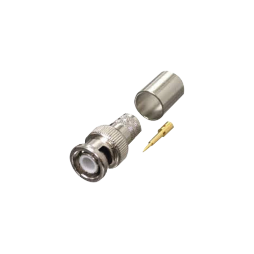 RF INDUSTRIES,LTD RFB-1106-I Conector BNC Macho de Anillo Plegable para RG-8/U, LMR-400, 9913, CNT-400, Níquel/ Oro/ Teflón.