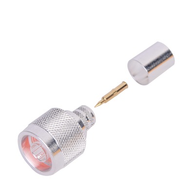 RF INDUSTRIES,LTD RFN-1006-3F Conector N Macho de Anillo Plegable en Cables con Conductor Central AWG-11 ó 13 tipo RG-8/U (BELDEN 8237), RG213/U (8267), RG214 (8268).