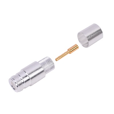 RF INDUSTRIES,LTD RFN-1028-2L2 Conector N Hembra de Anillo Plegable para LP600, LMR-600, 7977A, CNT-600.
