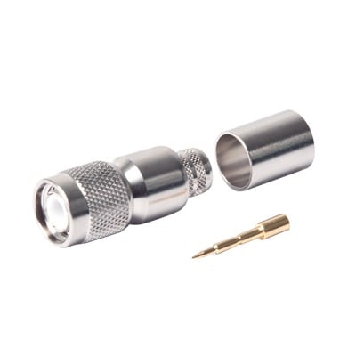 RF INDUSTRIES,LTD RFT-1202-I Conector TNC Macho de Anillo Plegable para LMR-400, 9913, 8214, CNT-400, RFLASH-1113, RG8/U-SYS, Niquel/Oro/Teflón.