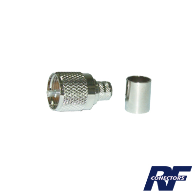 RF INDUSTRIES,LTD RFU-507-SI Conector UHF macho (PL-259) para LMR-400, 9913, CTN-400, 7810A, 8214, RG8/U-SYS, RFLASH-1113