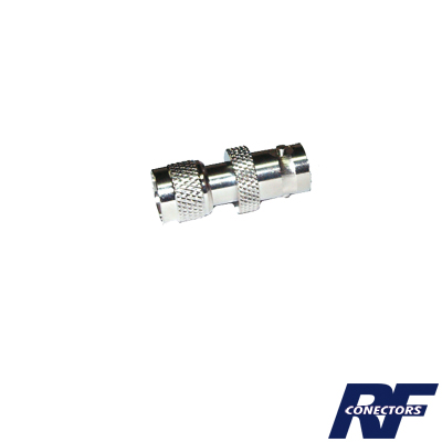 RF INDUSTRIES,LTD RFU-622 Adaptador en Línea, de Conector Mini UHF Macho a BNC Hembra, Níquel/ Oro/ Teflón.