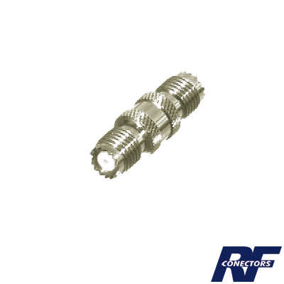 RF INDUSTRIES,LTD RFU-629 Adaptador Barril en Línea, de Conector Mini-UHF Hembra a Mini-UHF Hembra, Níquel/ Oro/ Teflón.