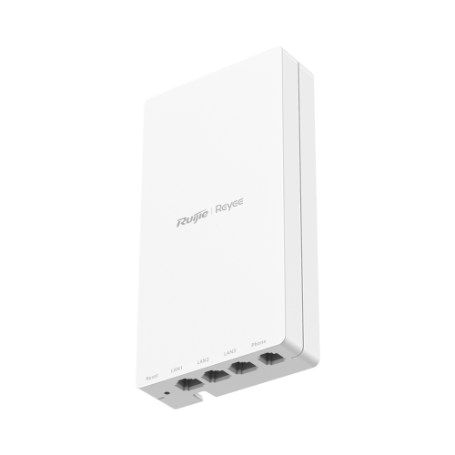 RUIJIE RG-APF1250 e-Lighten ONU, Punto de Acceso Hibrido Para solución de Fibra, Uplink Gigabit para Fibra SC/UPC, 3 puertos LAN Gigabit, 1 Puerto Análogo Telefonía