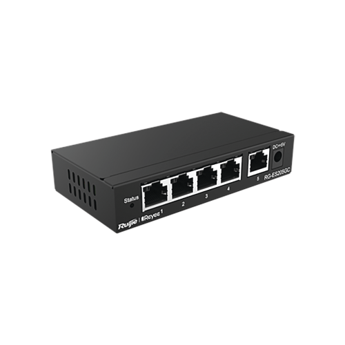 RUIJIE RG-ES205GC Switch Administrable con 5 puertos Gigabit, gestión gratuita desde la nube
