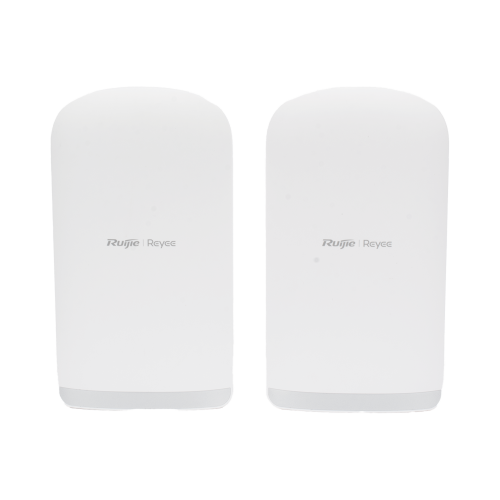 RUIJIE RG-EST350G Kit completo Punto a Punto Pre-Configurado hasta 5 Km listos para enlazar, administrable en la Nube, Banda 5Ghz AC WAVE2 MU-MIMO 2X2, Puertos 10/100/1000