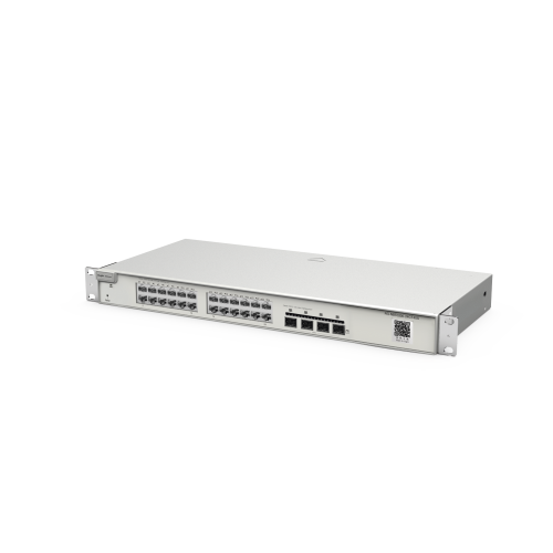 RUIJIE RG-NBS3200-24GT4XS Switch Administrable Capa 2+ Plus, con 24 puertos Gigabit, 4 puertos SFP+ para fibra 10Gb, gestión gratuita desde la nube.