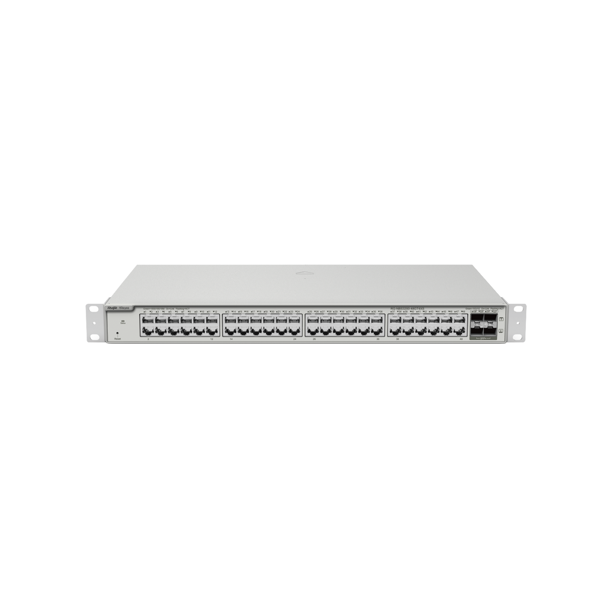 RUIJIE RG-NBS3200-48GT4XS Switch Administrable Capa 2+ Plus, con 48 puertos Gigabit + 4 SFP+ para fibra 10Gb, gestión gratuita desde la nube