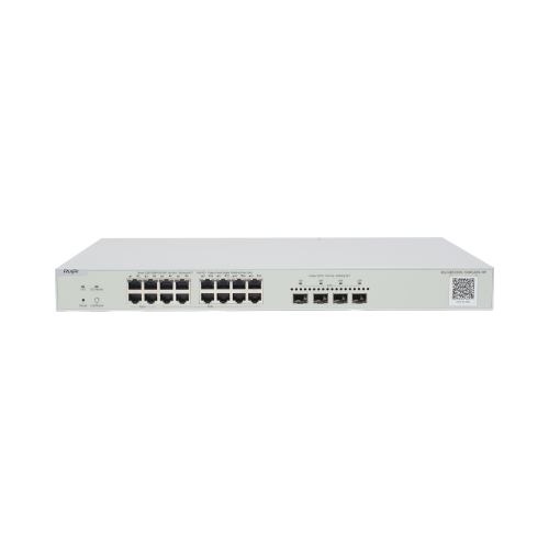 RUIJIE RG-NBS3300-16MG4XS-HP Switch Multi-Gigabit PoE++ hasta 370W, Capa 2 con 4 Puertos 2.5G (90W), 12 Puertos 2.5G (30W) y 4 Uplink SFP+ 10G , Administrable Cloud, Diseñado Para Access Points WiFi 6/7