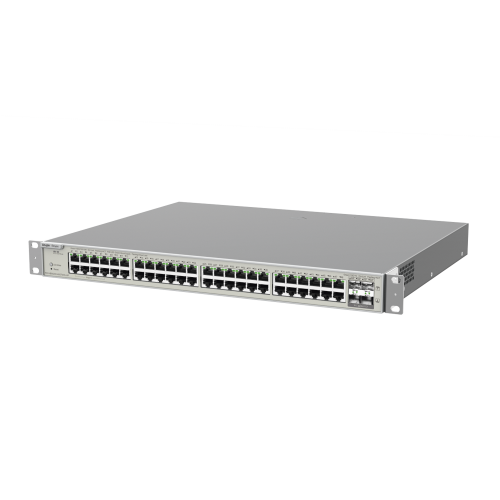 RUIJIE RG-NBS5200-48GT4XS-UP Switch Administrable Capa 3 con 48 puertos Gigabit PoE 802.3af/at + 4 SFP+ para fibra 10Gb, gestión gratuita desde la nube, 740W