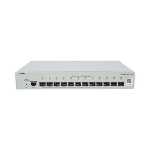 RUIJIE RG-NBS5500-12XS Switch Administrable Full Aggregation Capa 3, 12 Puertos SFP+ 10G y un Puerto MGMT
