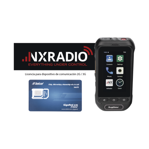 NXRADIO RG360-KIT-SIMTEL KIT Radio RG360 +12 Meses Servicio NXRADIOTERMINAL + SIM YOBI 1GB Mensual por 12 Meses
