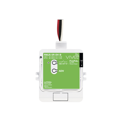 LUTRON ELECTRONICS RMJS5RDVB Relevador On/Off inalámbrico con señal ClearConnect , 5A para iluminación.