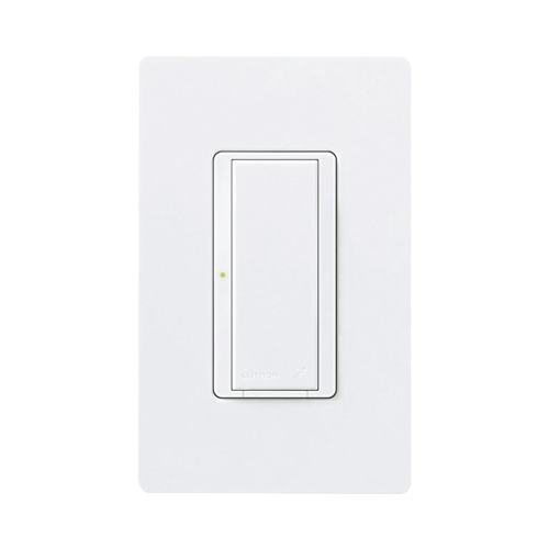 LUTRON ELECTRONICS RRD8SDVWH (RadioRA2) Switch on/off RRD-8S-DV-WH de doble voltaje, un solo polo 120V/, 8A/, 1/10HP 3A en motores, apaga y enciende iluminación ó motor, NO requiere cable neutro.