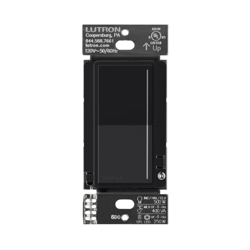 LUTRON RADIORA 3 RRSTPRONMN (RadioRa3) Atenuador táctil SUNNATA Dimmer PRO color negro para linea Radio Ra3, Requiere cable neutro 250W LED, CFL