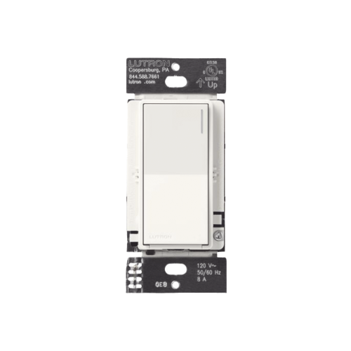 LUTRON RADIORA 3 RRSTRSSW (RadioRA3) Apagador Auxiliar de pared, compañero de apagadores multilocación. Usar en 3 vías o escalera. Color blanco mate.