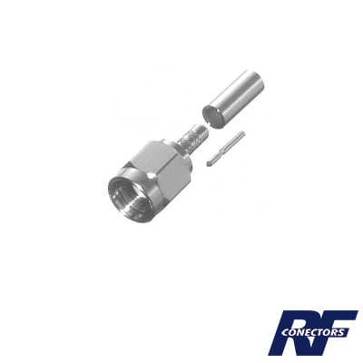 RF INDUSTRIES,LTD RSA-3000-B Conector SMA Macho de anillo plegable para cable RG-174/U, BELDEN 8216,