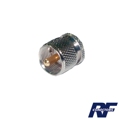 RF INDUSTRIES,LTD RSA-3474 Adaptador en Línea de Conector SMA Hembra a UHF Macho (PL-259), Níquel/ Oro/ Teflón.
