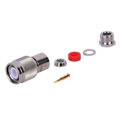 RF INDUSTRIES,LTD RT-1200-C Conector TNC Macho Rosca Izquierda para cables RG-58/U, RG-142/U.