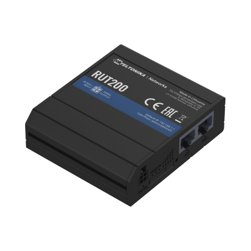 TELTONIKA RUT200 Router LTE, Slot para SIM, 2 puertos Ethernet 10/100 Mbps, Wi-Fi 2.4 GHz, Interfaz Amigable, Bandas B1, B2, B3, B4, B5, B7, B8, B28