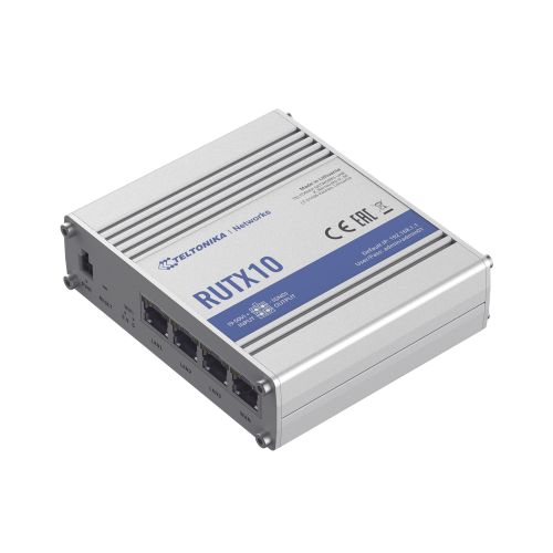 TELTONIKA RUTX10 Router Industrial Inalámbrico VPN 802.11ac, 4 puertos Gigabit