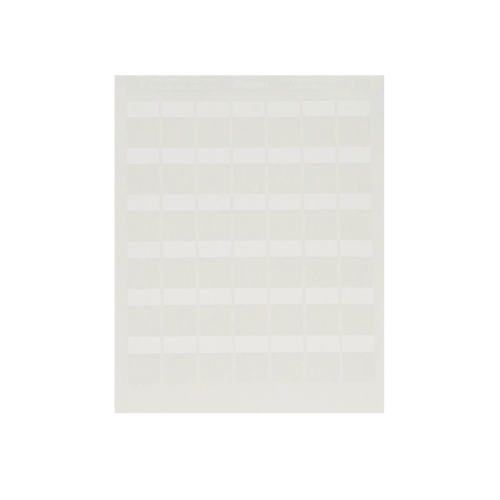 PANDUIT S100X150YAJ Paquete de Hojas con 2500 Etiquetas de Identificación Auto-laminadas para Impresora Láser/Inyección de Tinta, para Cables de 4.1 a 8.1 mm de Diámetro (10 – 6 AWG), Color Blanco