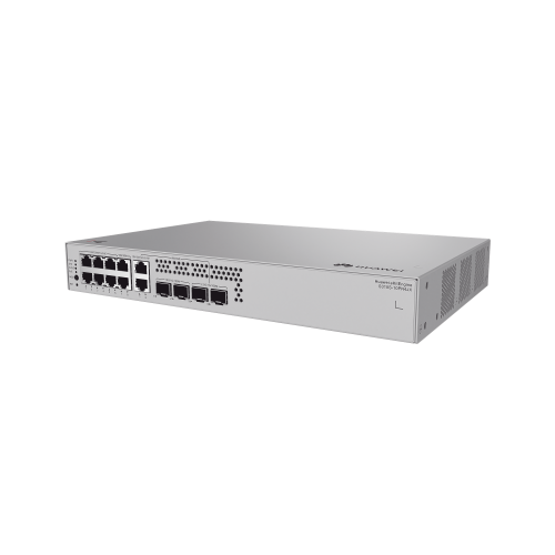 HUAWEI S310S-10PN4JX Switch de Acceso eKit Administrable, Capa 2+, 6 Puertos PoE+ Gigabit + 2 Puertos PoE+ Multi-Gigabit (2.5 Gbps) + 2 Puertos Gigabit + 2 Puertos SFP + 2 Puertos SFP+, PoE Perpetuo, Presupuesto PoE 128 W, Sin licenciamiento