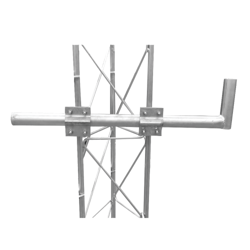 SYSCOM TOWERS SBL-UNI-1G Brazo tipo Bastón. Inmersión en Caliente. Largo: 80 cm. Alto: 20 cm. Tubo: 1-1/2″ Ced.30