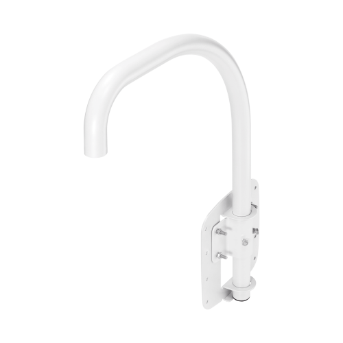 Hanwha Techwin Wisenet SBP-300LMW Montaje para Muro o Azotea (Parapeto, Cuello de ganso) Compatible con Cámaras Domo Samsung/Hanwha, uso Interior/Exterior