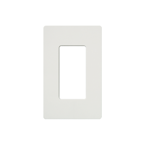 LUTRON ELECTRONICS SC1SW Placa de pared 1 espacio, para atenuador (dimmer), apagador ó control remoto inalámbrico LUTRON.
