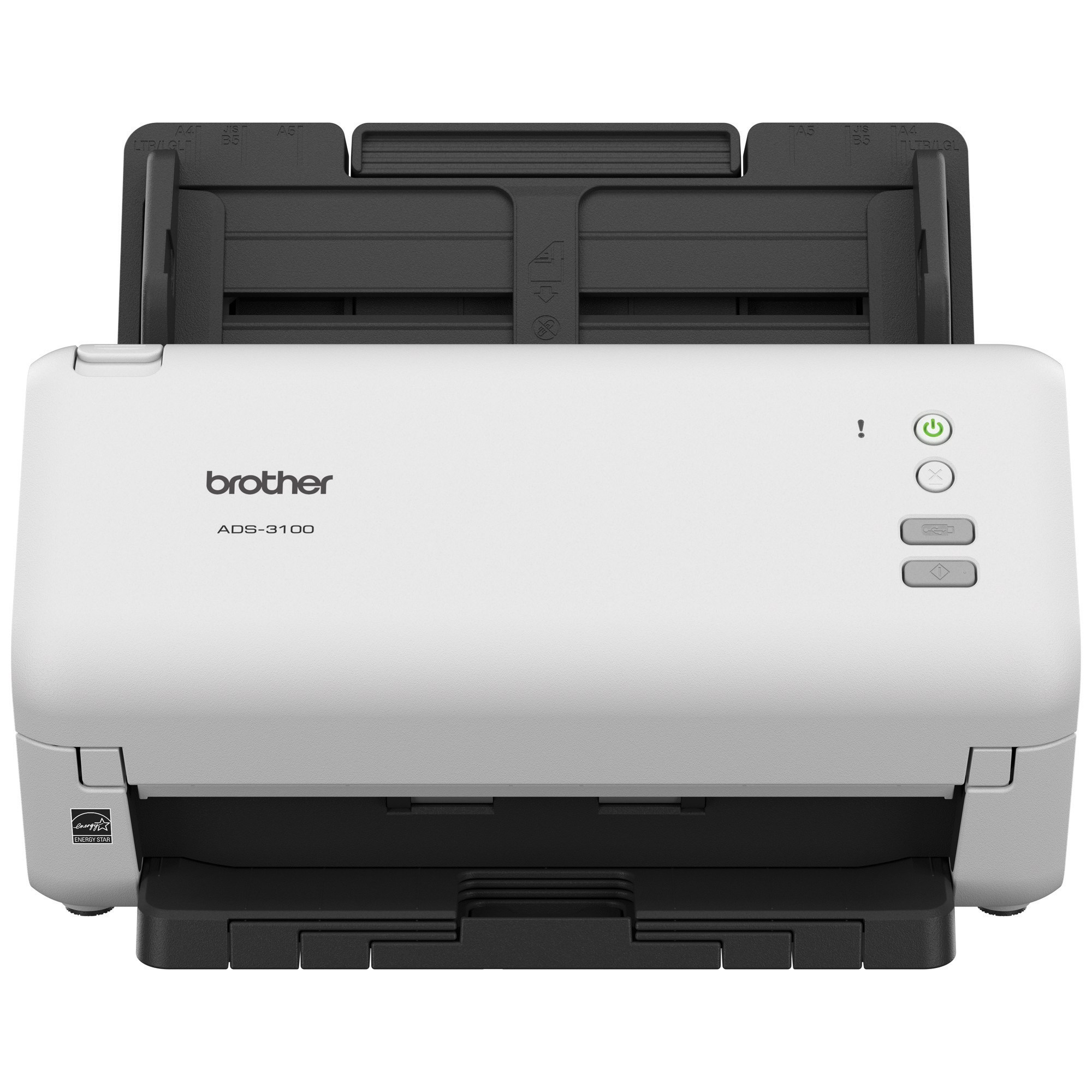 Escáner De Escritorio Brother Valor ADS3100 – Dúplex, 40 Ppm/80 Ipm, USB 3.0, ADF Hasta 60 Hojas, Escanea Hasta 6, 000 Hojas Diarias