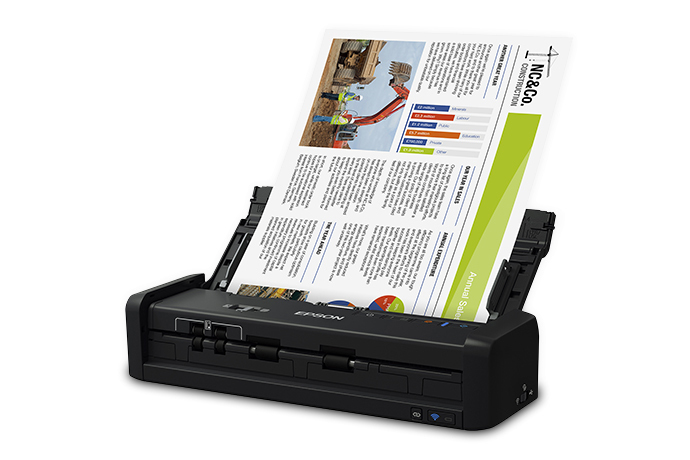 Escáner EPSON ES-300W – 215, 9 X 1117, 6 Mm, CIS, 500 Páginas, 25 Ppm