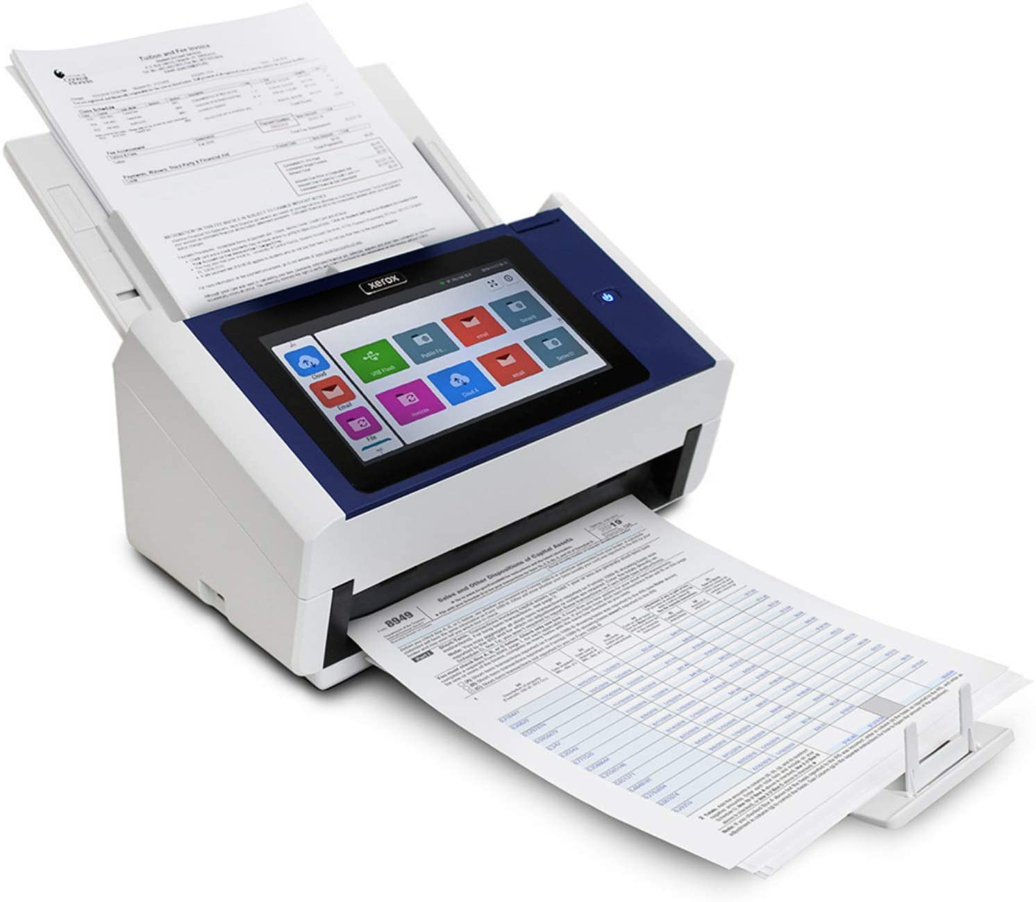 Xerox N60w Scanner Pantalla Táctil De Alta Resolución De 8 Pulgadas. Velocidades De Escaneo De Hasta 60 Ppm / 120 Ipm A 200 Y 300 Ppp. –