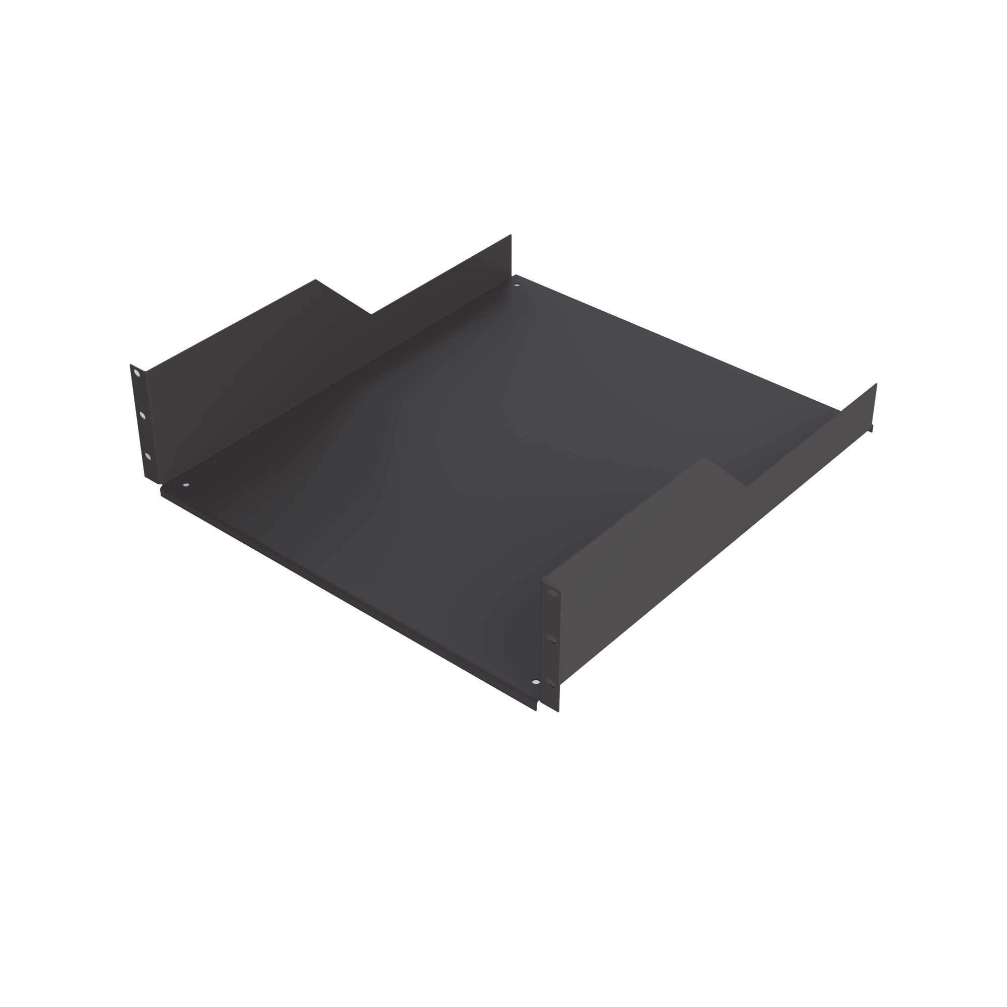 LINKEDPRO SCH-50-3U Charola para Soportar Equipos en Rack de 19 in, Profundidad de 50 cm, Color Negro, 3U