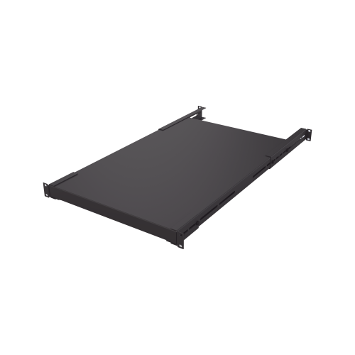 LINKEDPRO SCH-D70-1U Charola Rackeable de profundidad ajustable para Soportar Equipos en Rack de 19 in, Doble Fijación, Color Negro, 3U