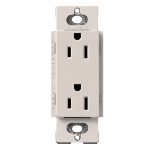 LUTRON ELECTRONICS SCR15BI Receptáculo dúplex de 15 amperios