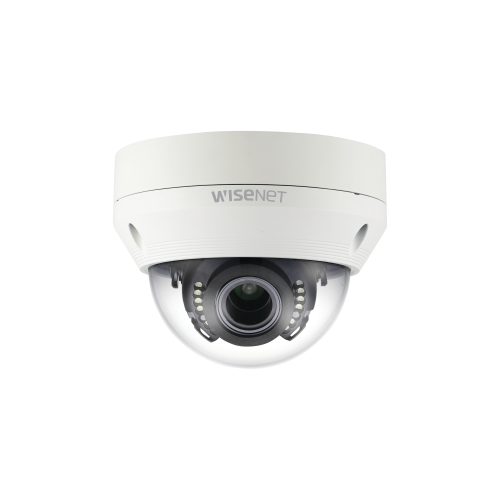 Hanwha Techwin Wisenet SCV-6085R Cámara Domo AHD/CVBS Híbrida Antivandálica 1080p, Lente Varifocal 3.2 a 10mm, IR 30M, DWDR, IP66