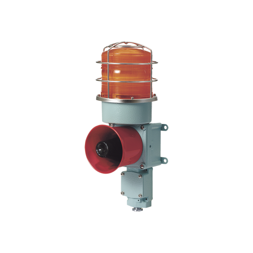 QLIGHT SDL-WS-24-A Combinación de baliza LED color Ámbar con sirena electrónica para aplicaciones de la industria pesada máx.114 dB a 24 VCD