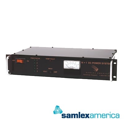 SAMLEX SEC-40BRM Fuente de Poder Conmutada 13.8V, 40A, Instalación en Rack con Cargador de Baterías
