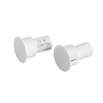 SFIRE SF-1021 Contacto magnético para puertas y ventanas Metálicas, aluminio y madera de empotrar color blanco, GAP: 19mm